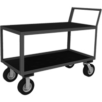 Low Profile Instrument Cart, 2 Tiers, 24-1/4" W x 39" D x 40-15/16" H, 1200 lbs. Cap. Seaboard Timber Mart