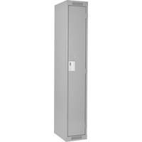 Clean Line Lockers, 15" x 18" x 72", Steel, Grey, Rivet (Assembled) Seaboard Timber Mart