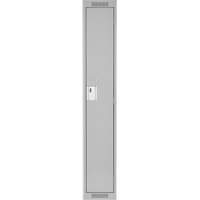 Clean Line Lockers, 15" x 18" x 72", Steel, Grey, Rivet (Assembled) Seaboard Timber Mart
