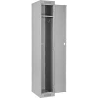 Clean Line Lockers, Bank of 3, 36" x 18" x 72", Steel, Grey, Rivet (Assembled) Seaboard Timber Mart