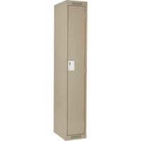 Clean Line Lockers, 15" x 18" x 72", Steel, Beige, Rivet (Assembled) Seaboard Timber Mart