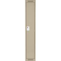Clean Line Lockers, 15" x 18" x 72", Steel, Beige, Rivet (Assembled) Seaboard Timber Mart