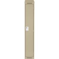 Clean Line Lockers, 15" x 18" x 78", Steel, Beige, Rivet (Assembled) Seaboard Timber Mart