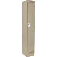 Clean Line Lockers, 12" x 18" x 76", Steel, Beige, Rivet (Assembled) Seaboard Timber Mart