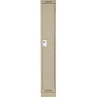 Clean Line Lockers, 12" x 18" x 76", Steel, Beige, Rivet (Assembled) Seaboard Timber Mart