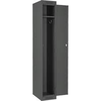 Clean Line Lockers, Bank of 3, 45" x 18" x 72", Steel, Charcoal, Rivet (Assembled) Seaboard Timber Mart