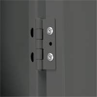 Clean Line Lockers, 4 -tier, 12" x 18" x 82", Steel, Charcoal, Rivet (Assembled) Seaboard Timber Mart