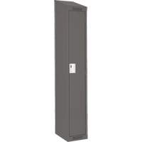 Clean Line Lockers, 15" x 18" x 78", Steel, Charcoal, Rivet (Assembled) Seaboard Timber Mart