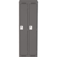 Casiers Clean Line, Bloc de 2, 24" x 12" x 78", Acier, Charbon, Rivet (assembl&eacute;) Seaboard Timber Mart