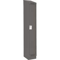 Clean Line Lockers, 15" x 18" x 82", Steel, Charcoal, Rivet (Assembled) Seaboard Timber Mart