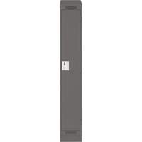 Clean Line Lockers, Bank of 4, 48" x 18" x 82", Steel, Charcoal, Rivet (Assembled) Seaboard Timber Mart