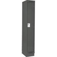 Clean Line Lockers, 12" x 18" x 76", Steel, Charcoal, Rivet (Assembled) Seaboard Timber Mart