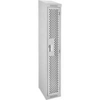 Clean Line Lockers, 12" x 18" x 78", Steel, Grey, Rivet (Assembled), Perforated Seaboard Timber Mart