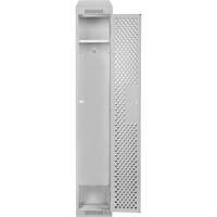 Clean Line Lockers, 12" x 18" x 78", Steel, Grey, Rivet (Assembled), Perforated Seaboard Timber Mart