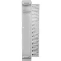 Clean Line Lockers, 12" x 18" x 82", Steel, Grey, Rivet (Assembled), Perforated Seaboard Timber Mart
