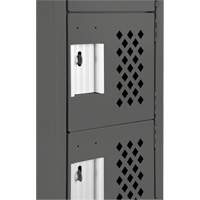 Assembled Lockerettes Clean Line Perforated Economy Lockers, 6 -tier, 18" x 72" x 12", Steel Seaboard Timber Mart