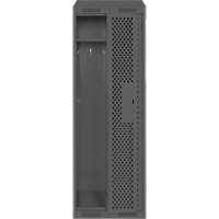 Clean Line Lockers, Bank of 2, 24" x 18" x 78", Steel, Charcoal, Rivet (Assembled), Perforated Seaboard Timber Mart