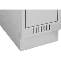 Clean Line Economy Lockers Recessed Base, 1 Banks, 4" H x 12" W x 18" D, Grey, Steel Seaboard Timber Mart