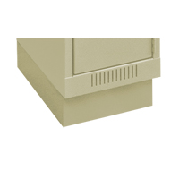 Clean Line Economy Lockers Recessed Base, 1 Banks, 4" H x 12" W x 18" D, Beige, Steel Seaboard Timber Mart