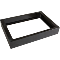 All-Welded Concorde - Heavy-Duty Lockers Recessed Base, 2 Banks, 4" H x 24" W x 17" D, Black, Steel Seaboard Timber Mart