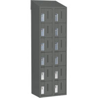 Casiers robustes Concorde, 6 niveaux, Bloc de 2, 24" x 18" x 78", Acier, Charbon, Soud&eacute; (assembl&eacute;) Seaboard Timber Mart