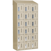 Concorde Heavy-Duty Lockers, 6 -tier, Bank of 3, 36" x 18" x 78", Steel, Beige, Welded (Assembled) Seaboard Timber Mart