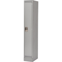 Lockers, 12" x 18" x 76", Steel, Grey, Knocked Down Seaboard Timber Mart