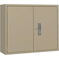 Wall Mounted Cabinet, Steel, 2 Shelves, 30" H x 36" W x 12" D, Beige Seaboard Timber Mart