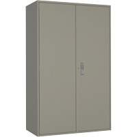 Extra Wide Hi-Boy Storage Cabinet, Steel, 4 Shelves, 72" H x 48" W x 24" D, Grey Seaboard Timber Mart