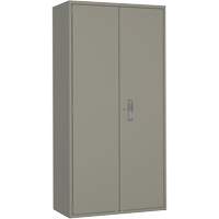 Hi-Boy Storage Cabinet, Steel, 4 Shelves, 72" H x 36" W x 18" D, Grey Seaboard Timber Mart