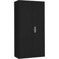Hi-Boy Storage Cabinet, Steel, 4 Shelves, 72" H x 36" W x 18" D, Black Seaboard Timber Mart