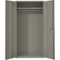 Armoire garde-robe, Acier, 36" la x 18" p x 72" h, Gris Seaboard Timber Mart