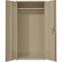 Armoire garde-robe, Acier, 36" la x 18" p x 72" h, Beige Seaboard Timber Mart