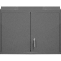 Armoire murale, 27" h x 29-7/8" la x 13-11/16" p, 2 tablettes, Acier, Gris Seaboard Timber Mart