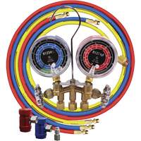 Jeu de manom&egrave;tres collecteurs en laiton avec coupleurs Seaboard Timber Mart