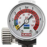 Air Micrometer with Gauge, 1/4" Male Thread & G 1/4" Female Thread Seaboard Timber Mart