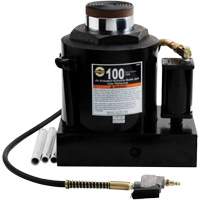 Air Actuated Bottle Jack, 100 Ton(s), Air Hydraulic/Manual Hydraulic, 17-22/25" Raised Height Seaboard Timber Mart