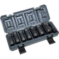 Double-Ended Hex & Twist Socket Set with Case, 8 Pieces, 1/2" Drive Size Seaboard Timber Mart