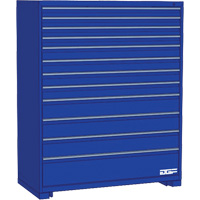 Modular Drawer Cabinet, 12 Drawers, 60" W x 24" D x 60" H, Blue Seaboard Timber Mart