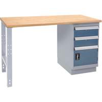 Industrial-Duty Workbench, Door w/ Drawer Combination, 1000 lbs Cap., 72" W x 36" D, 34" H Seaboard Timber Mart