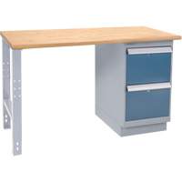 Industrial-Duty Workbench, Door w/ Drawer Combination, 1000 lbs Cap., 72" W x 36" D, 34" H Seaboard Timber Mart
