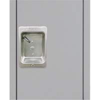 Lockers, 3 -tier, Bank of 3, 36" x 18" x 72", Steel, Grey, Knocked Down Seaboard Timber Mart