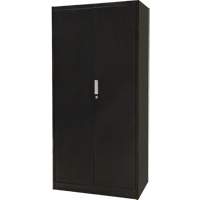 Armoire de rangement combin&eacute;e, 36" la x 18" p x 72" h, Noir Seaboard Timber Mart