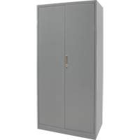 Armoires de rangement Hi-Boy, Acier, 4 Tablettes, 72" h x 36" la x 18" P, Gris Seaboard Timber Mart
