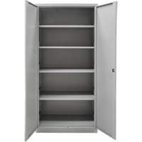 Armoires de rangement Hi-Boy, Acier, 4 Tablettes, 72" h x 36" la x 18" P, Gris Seaboard Timber Mart