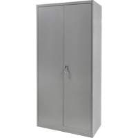 Armoire garde-robe, Acier, 36" la x 18" p x 72" h, Gris Seaboard Timber Mart