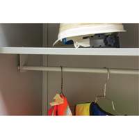 Armoire garde-robe, Acier, 36" la x 18" p x 72" h, Gris Seaboard Timber Mart