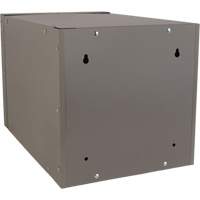 Casier cubique empilable, 12" x 18" x 12", Acier, Gris, D&eacute;mont&eacute; Seaboard Timber Mart