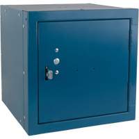 Casier cubique empilable, 12" x 12" x 12", Acier, Bleu, D&eacute;mont&eacute; Seaboard Timber Mart