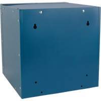 Casier cubique empilable, 12" x 12" x 12", Acier, Bleu, D&eacute;mont&eacute; Seaboard Timber Mart